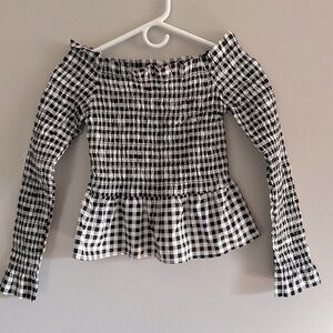 DIVIDED off the shoulder ruffle top